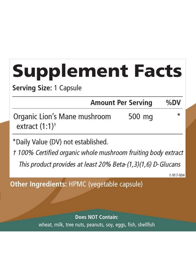 PURE ESSENCE LABS Mypure Lions Mane Organic Mushroom Supplement 100% Real Mushroom Extract For Immune Support Combat Stress Build Energy Best Immune Booster For Men And Women (60 Capsules) - Image 5