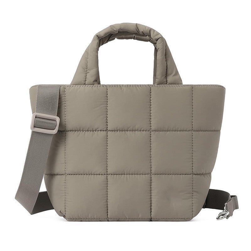 2025 Spring New Niche Korean Style Single-Shoulder Mini Handbag Quilted Tote Bag High-End Commuter Bag - Image 1