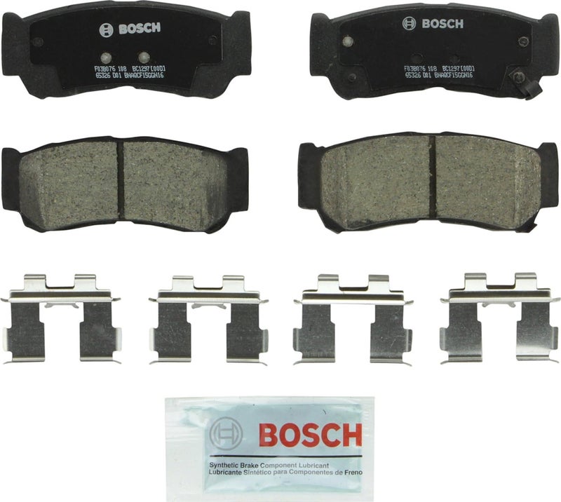 Bosch BC1297 QuietCast Premium Ceramic Rear Disc Brake Pad Set