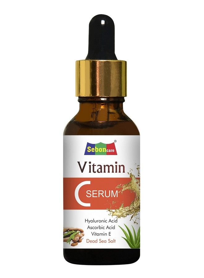 SebonCare Vitamin C Serum For Face Enrich With Hyaluronic Acid Vitamin E Tamarind Extract Aloevera Extract Dead Sea Salt For Brightening Anti Ageing Wrinkle Control 10Ml - Image 2