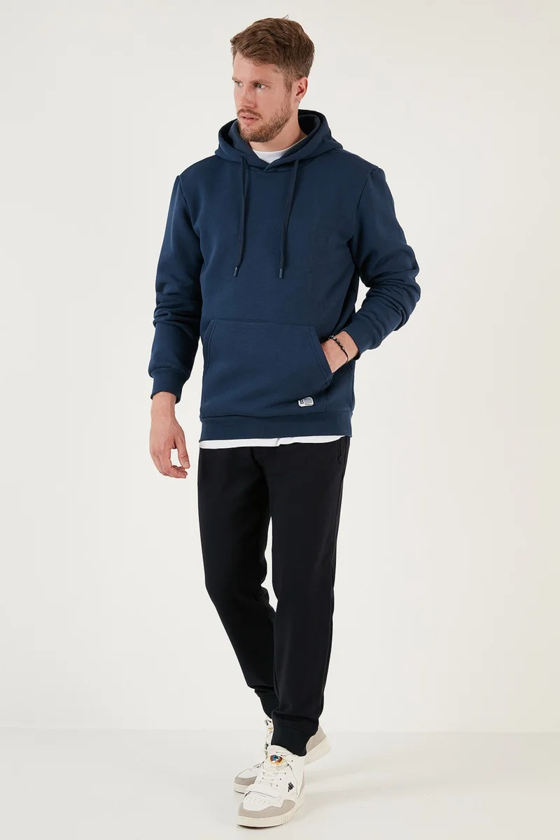 Buratti Slim Fit Hooded Kangaroo Pocket Furry Soft Fleece Sweat Men's SWEAT 5905281