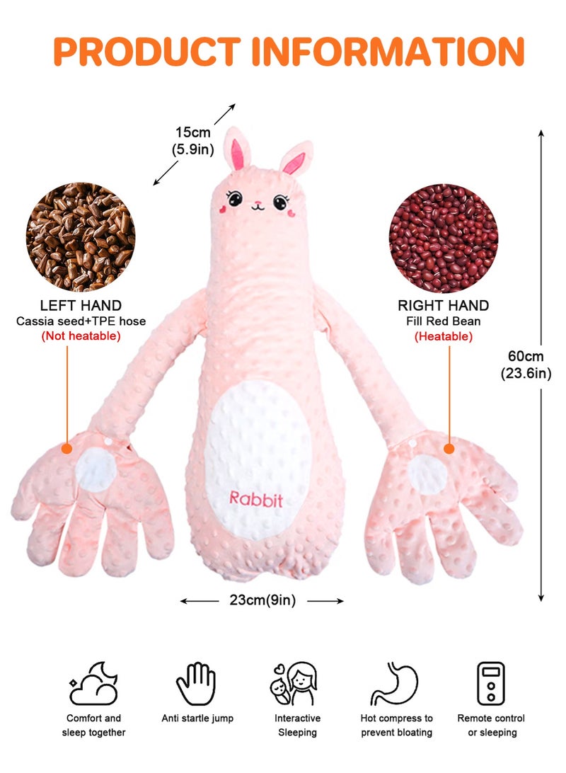 أوربازار صفعة الطفل للنوم، رفيقة مساعدة على النوم لمنع فزع الطفل، لعبة تربيت مهدئة للنوم مع وسادة راحة يد مهدئة، محاكاة قابلة للتعديل بثلاث مستويات لصفعة راحة يد الأم التلقائية - Image 5