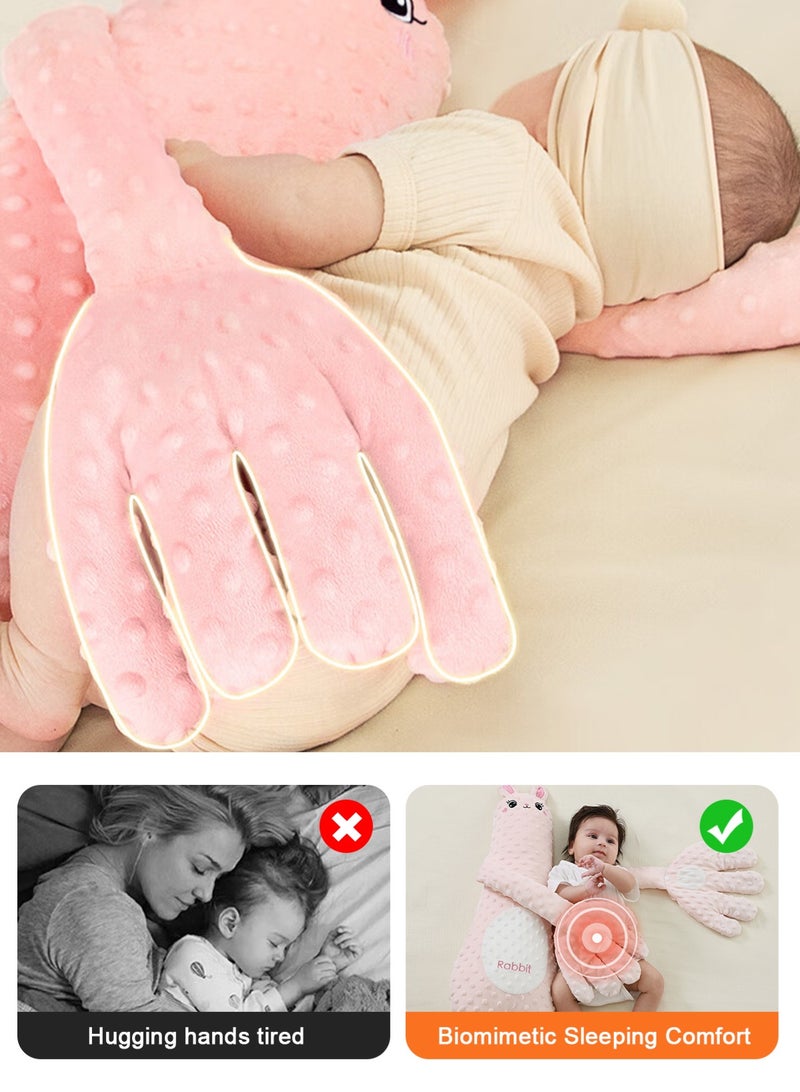 أوربازار صفعة الطفل للنوم، رفيقة مساعدة على النوم لمنع فزع الطفل، لعبة تربيت مهدئة للنوم مع وسادة راحة يد مهدئة، محاكاة قابلة للتعديل بثلاث مستويات لصفعة راحة يد الأم التلقائية - Image 3