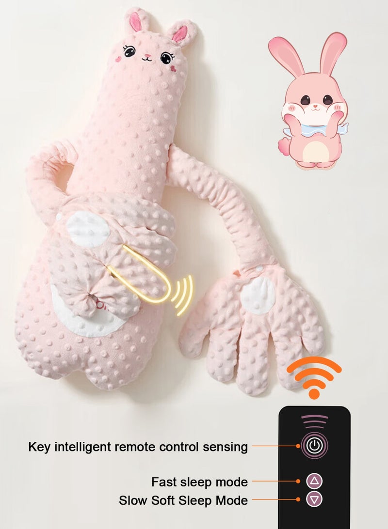 أوربازار صفعة الطفل للنوم، رفيقة مساعدة على النوم لمنع فزع الطفل، لعبة تربيت مهدئة للنوم مع وسادة راحة يد مهدئة، محاكاة قابلة للتعديل بثلاث مستويات لصفعة راحة يد الأم التلقائية - Image 2