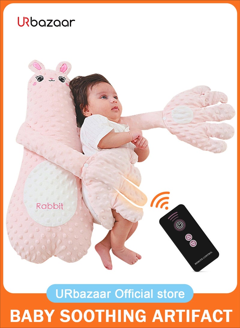 أوربازار صفعة الطفل للنوم، رفيقة مساعدة على النوم لمنع فزع الطفل، لعبة تربيت مهدئة للنوم مع وسادة راحة يد مهدئة، محاكاة قابلة للتعديل بثلاث مستويات لصفعة راحة يد الأم التلقائية - Image 1