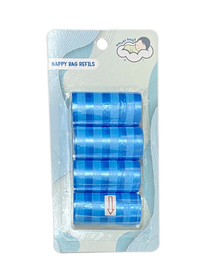amchi baby - Disposable Nappy Bag Refills (4 Rolls) - Image 1