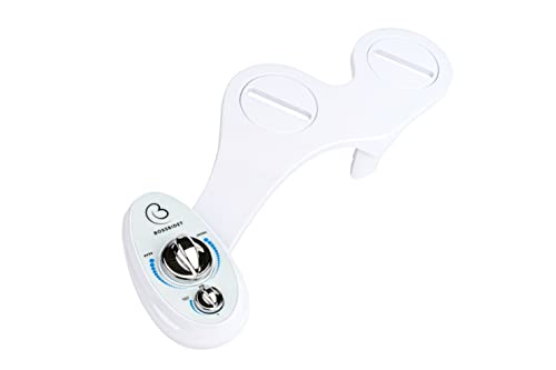 Boss Bidet Luxury White Blue - Bidet Attachment for Toilet Seat - Dual Nozzles, Self-Cleaning, Non-Electric Water Sprayer, Save Money On Toilet Paper and Reduce Waste - Image 3