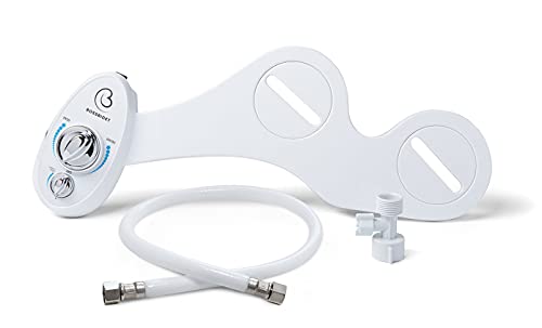 Boss Bidet Luxury White Blue - Bidet Attachment for Toilet Seat - Dual Nozzles, Self-Cleaning, Non-Electric Water Sprayer, Save Money On Toilet Paper and Reduce Waste - Image 5