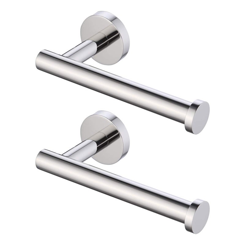 KES 2 Pack Toilet Paper Holder Rustproof SUS304 Stainless Steel Bathroom Tissue Holder Paper Roll Dispenser Wall Mount Polished Finish A2175S12P2