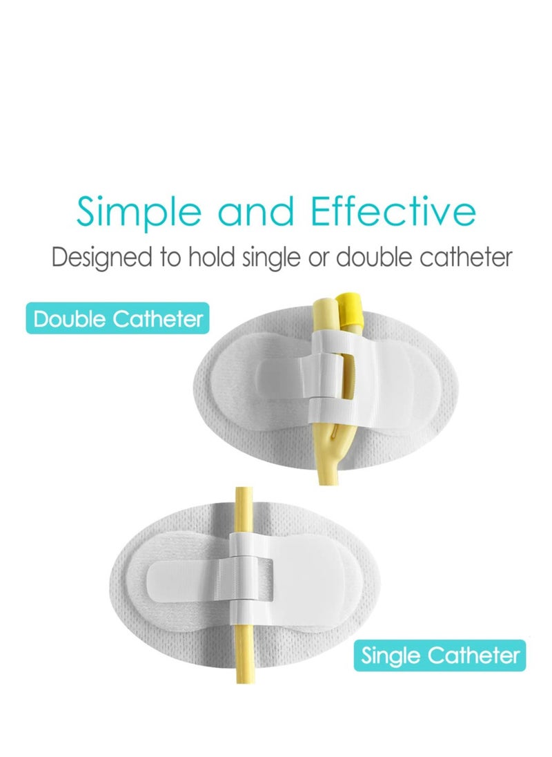Excefore Catheter stabilization Device, 5 Pack Catheter Stabilization Device Feeding Tube Holders PD Dialysis Patch, Adhesive Bandages, Feeding Tube Supplies  - Image 5
