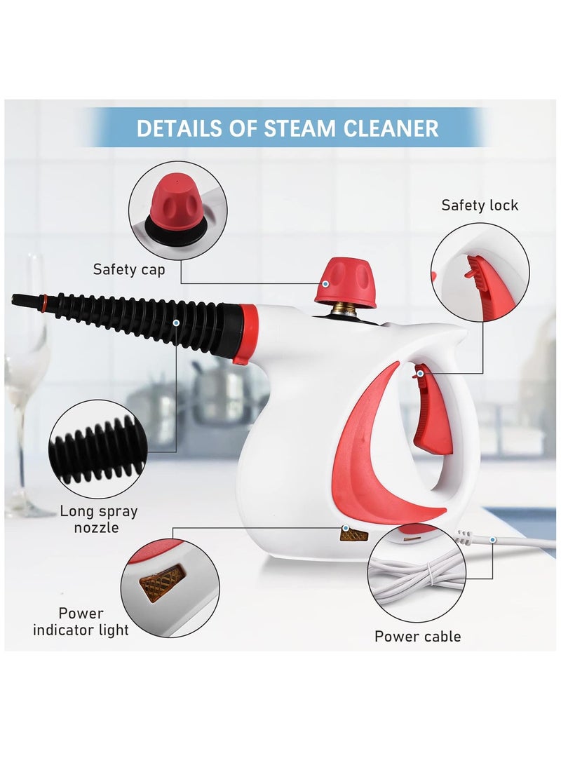 SYOSI Decdeal Handheld Steam Cleaner, High Temperature Pressurized Steam Cleaning Machine for Kitchen Sofa Bathroom Car (A) - Image 4