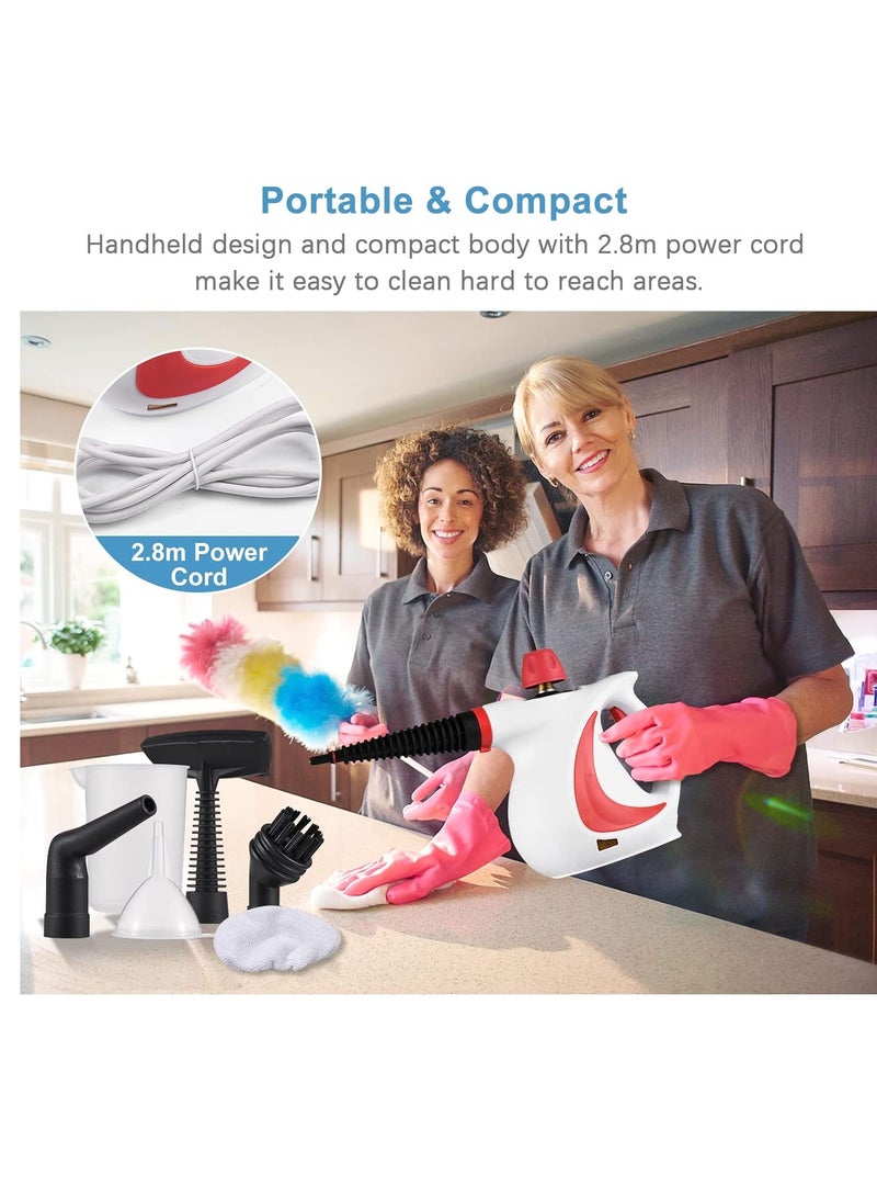 SYOSI Decdeal Handheld Steam Cleaner, High Temperature Pressurized Steam Cleaning Machine for Kitchen Sofa Bathroom Car (A) - Image 2