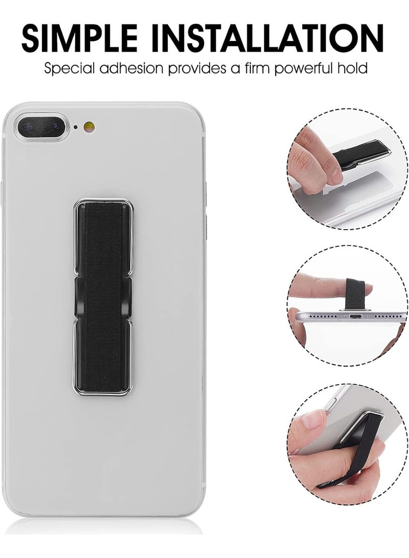 Strong and stable foldable mobile phone grip and stand, finger holder, suitable for all phones White - multicolor - Image 5