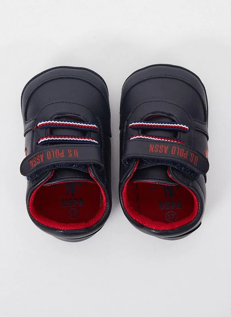 U.S. Polo Assn. U.S. Polo Assn. Baby Boys Navy Blue/ Red Accents Shoes %100 PVC