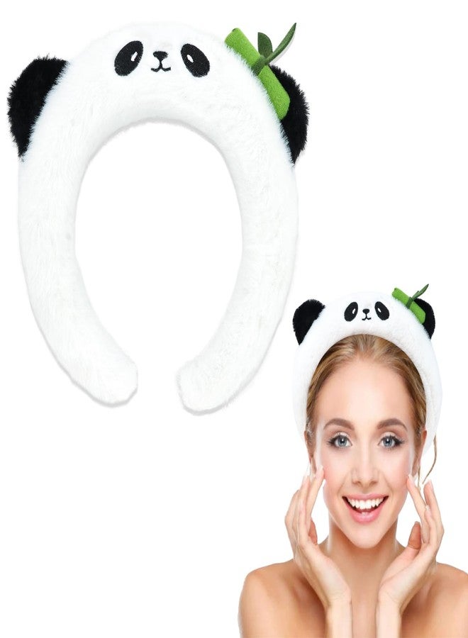 Amariver Animal Ears Headbands Panda Headband for Women Girls Comfortable Hair Band Panda Party Decorations Puffy Head Band for Washing Face Cute Animal Hair Accessories for Themed Party - Image 1