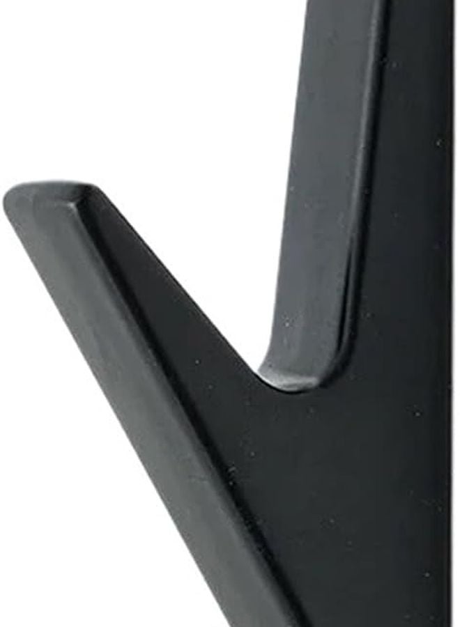 خطافات حائط معدنية باللون الأسود غير اللامع لمناشف الحمام والمعاطف والقبعات والحقائب وديكور المنزل - Image 2