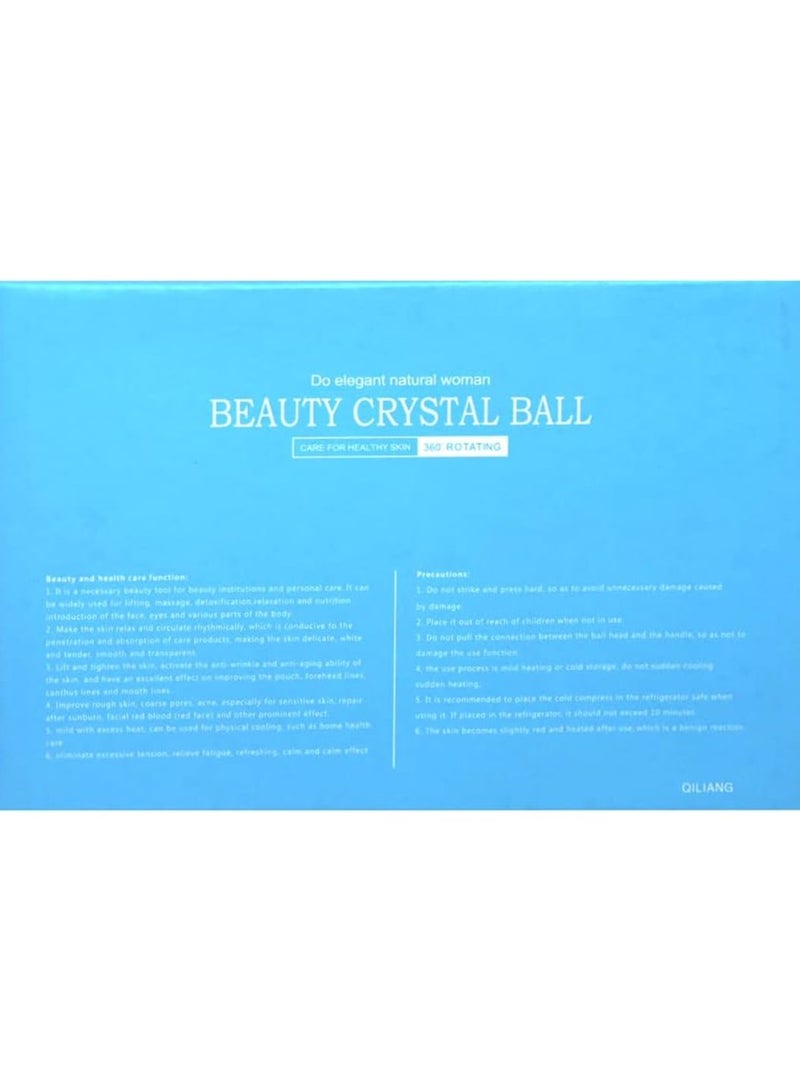 طقم كرات كريستال لتدليك الوجه البارد من مارف، قطعتين، لون ازرق - Image 4