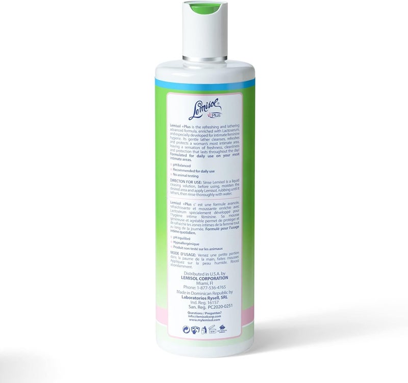 Lemisol Plus Gentle Daily Cleanser with Lactoserum - pH Balanced Feminine Wash, 16 Fl. Oz (450 g) - Image 5