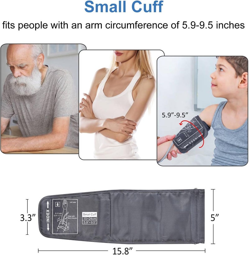 ELERA Pediatric Blood Pressure Cuff for Kids  Women  Small Child Replacement BP Cuff 5995 Inch Arm Circumference Compatible with Most Monitors  with 6 Connectors - Image 4