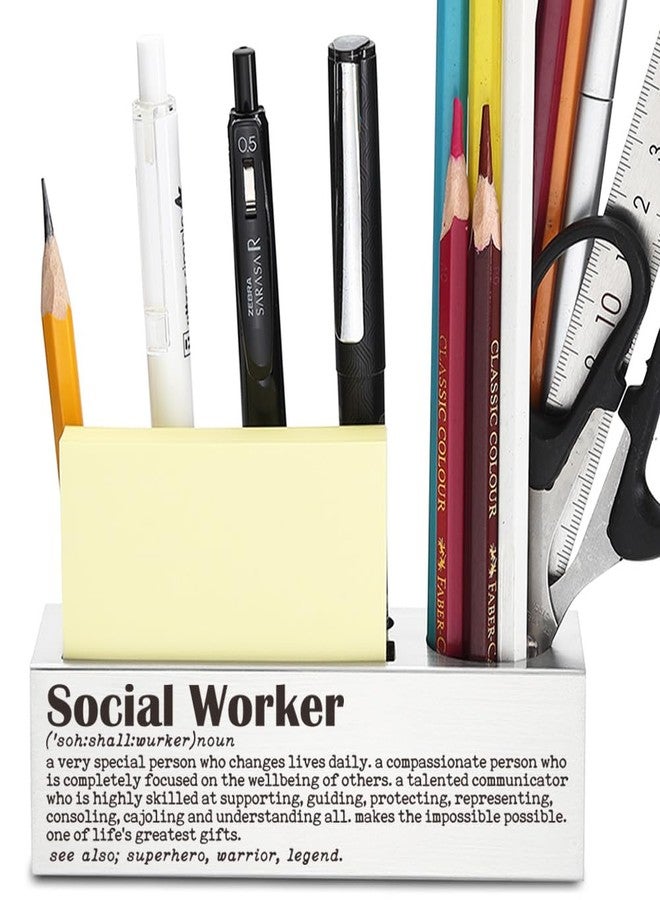 CWGOTC Social Worker Desk Gift for Women, Appreciation Gift for Case Manager, Therapist, School Counselor, Thank You Present for National Social Work Month, Office Desk Pencil Holder YCP3 - Image 1