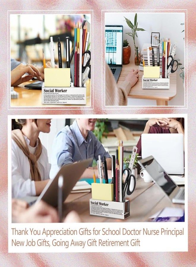 CWGOTC Social Worker Desk Gift for Women, Appreciation Gift for Case Manager, Therapist, School Counselor, Thank You Present for National Social Work Month, Office Desk Pencil Holder YCP3 - Image 4