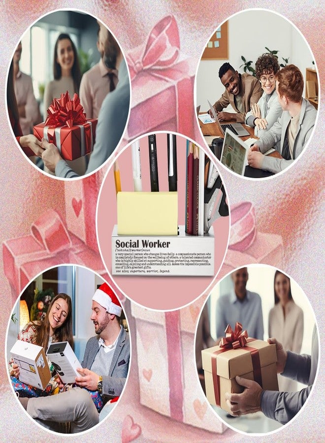 CWGOTC Social Worker Desk Gift for Women, Appreciation Gift for Case Manager, Therapist, School Counselor, Thank You Present for National Social Work Month, Office Desk Pencil Holder YCP3 - Image 5