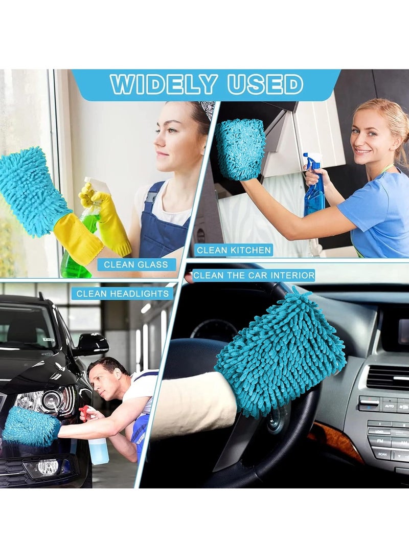 3 اكس ار قفاز غسيل من الألياف الدقيقة 3XR قفاز تنظيف ناعم لتنظيف السيارة والمنزل، قفاز غسيل السيارة، قطعة واحدة - Image 4