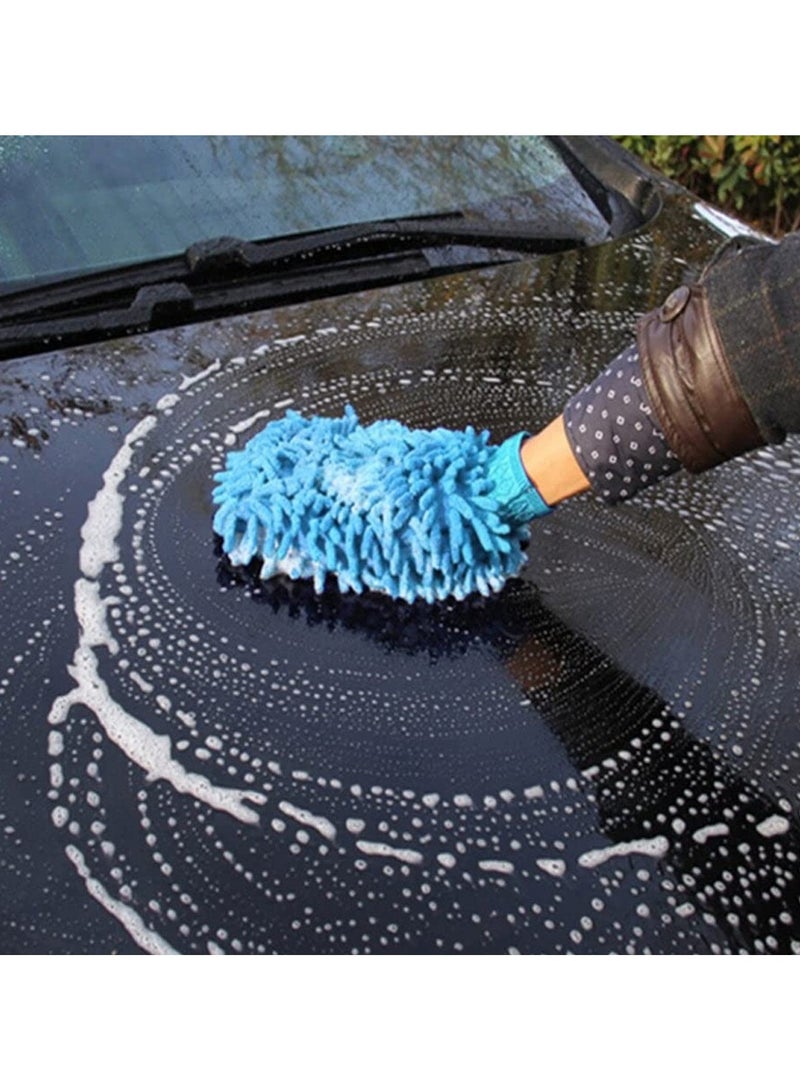 3 اكس ار قفاز غسيل من الألياف الدقيقة 3XR قفاز تنظيف ناعم لتنظيف السيارة والمنزل، قفاز غسيل السيارة، قطعة واحدة - Image 5