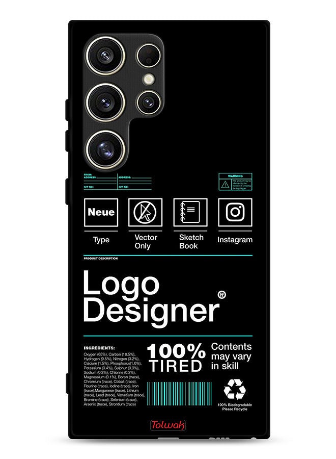 Tolwak Samsung Galaxy S24 Ultra 5G Protective Case Cover Logo Designer Sticker - Image 1