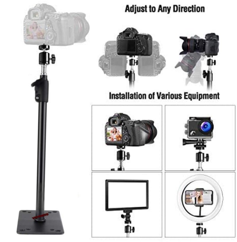 VTS Ceiling Wall Mounted Extension Boom ARM Bracket with Mini Ball Head for Studio Video LED Lighting, RINGLIGHT, Camera (Made in India) - Image 2