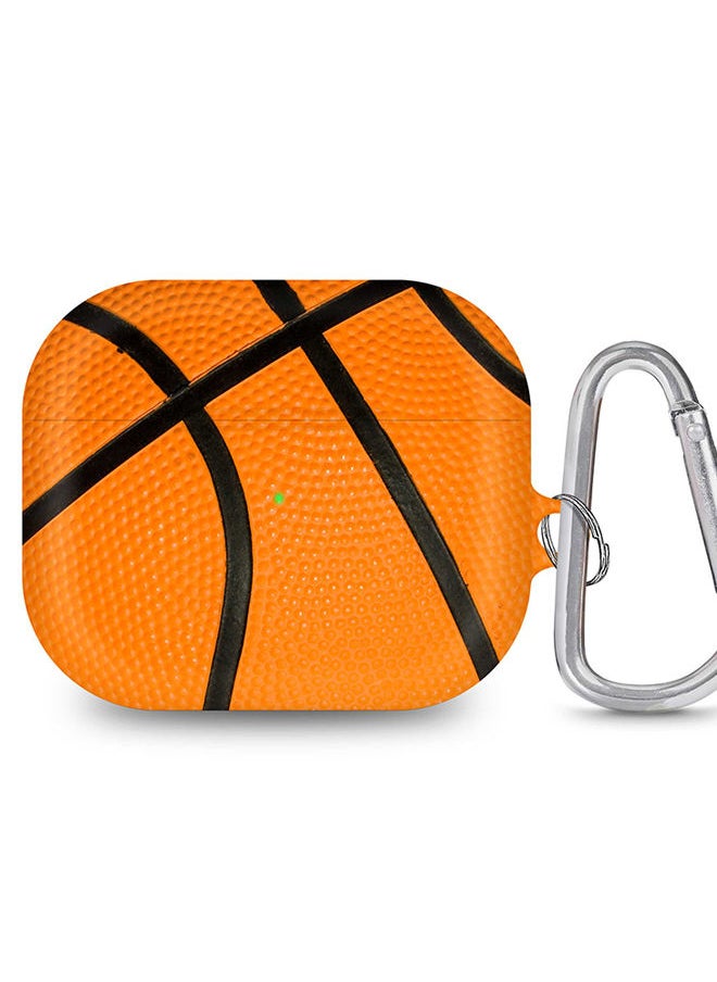 Stylizedd - StylePods Case for Airpods 3rd Gen Case With Anti-Lost Keychain - Basketball - Image 1