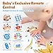 WeeHomm Baby Remote Control Toy Remote Teether for Baby with Realistic Light and Sounds 3 Languages English Spanish French Baby Musical Toys Gifts for Boys Girl 6 Month - Image 4