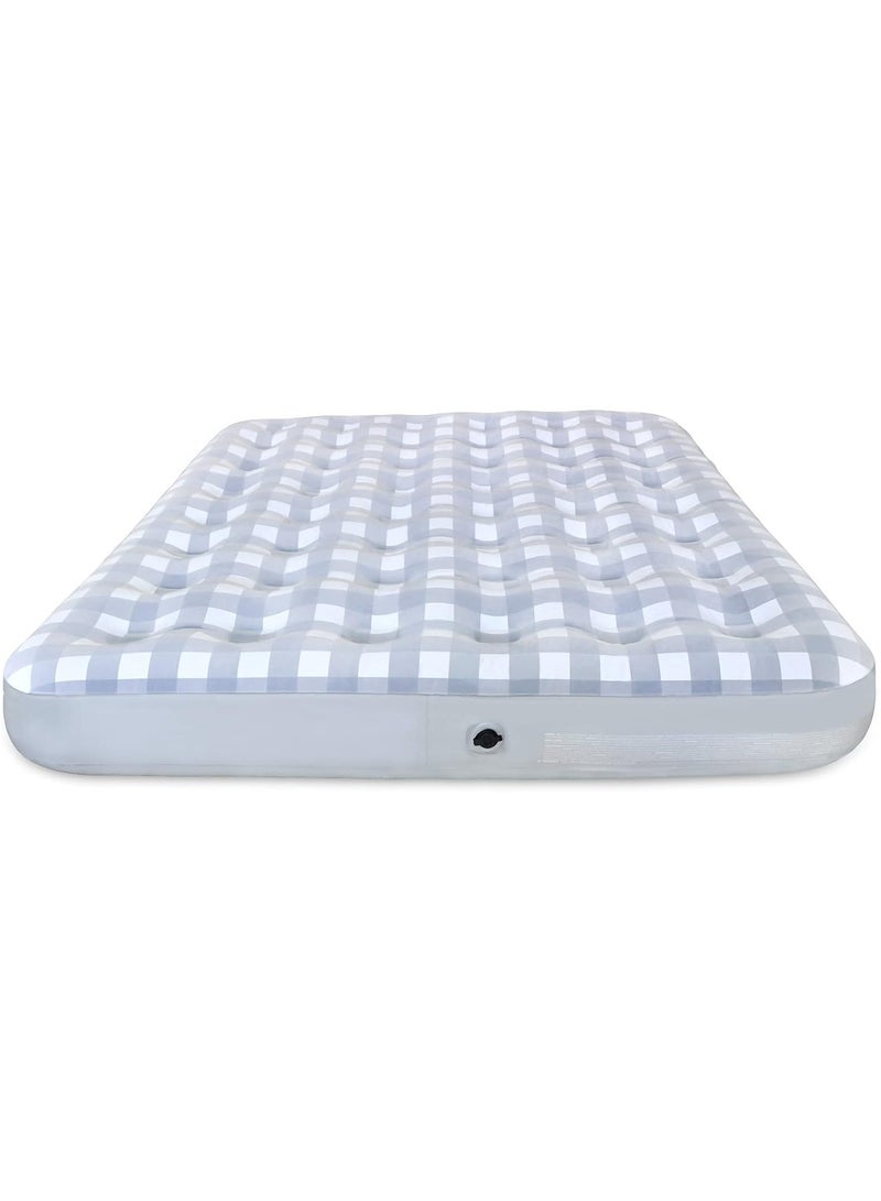 avenli Inflatable Air Sleeping Mattress With Flocked Top With Waterproof Cover Suitable For Camping/Guests/Travelling 191cm*137cm*22cm - Image 1