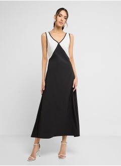ELLA Contrast Toned Dress  - Image 1