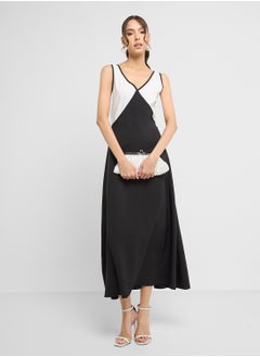 ELLA Contrast Toned Dress  - Image 4