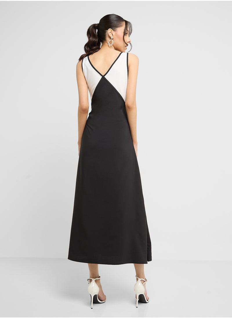 ELLA Contrast Toned Dress  - Image 2