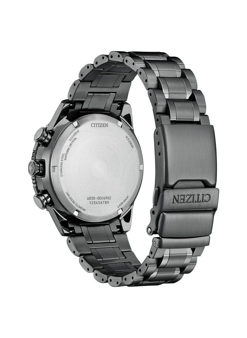 CITIZEN Eco‑Drive Promaster Skyhawk JV2005‑58E, 43 mm Black Dial, Black Ion‑Plated Stainless Steel Bracelet, Analog‑Digital Chronograph, 200 M WR - Image 3