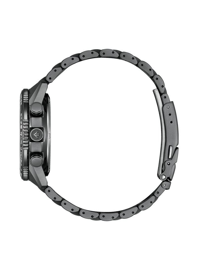 CITIZEN Eco‑Drive Promaster Skyhawk JV2005‑58E, 43 mm Black Dial, Black Ion‑Plated Stainless Steel Bracelet, Analog‑Digital Chronograph, 200 M WR - Image 2