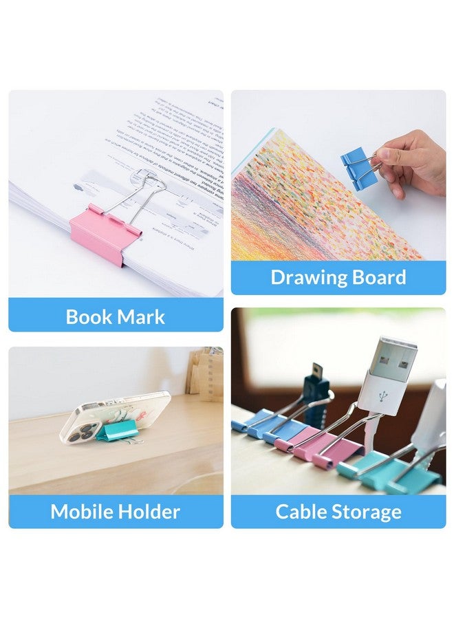 اولكيلا مجموعة من 12 مشبكًا كبيرًا جدًا مقاس 2 بوصة، ألوان متنوعة، مشابك ورقية كبيرة ملونة، مشابك ورقية كبيرة، مشابك ملفات كبيرة الحجم للمنزل والمدرسة واللوازم المكتبية - Image 5