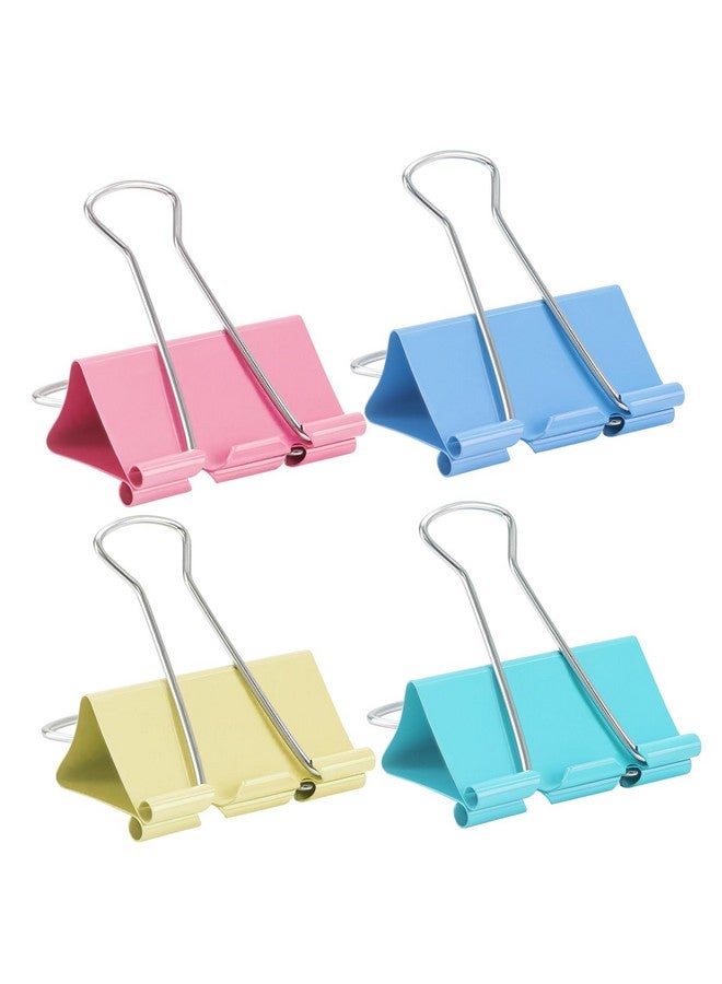 اولكيلا مجموعة من 12 مشبكًا كبيرًا جدًا مقاس 2 بوصة، ألوان متنوعة، مشابك ورقية كبيرة ملونة، مشابك ورقية كبيرة، مشابك ملفات كبيرة الحجم للمنزل والمدرسة واللوازم المكتبية - Image 1