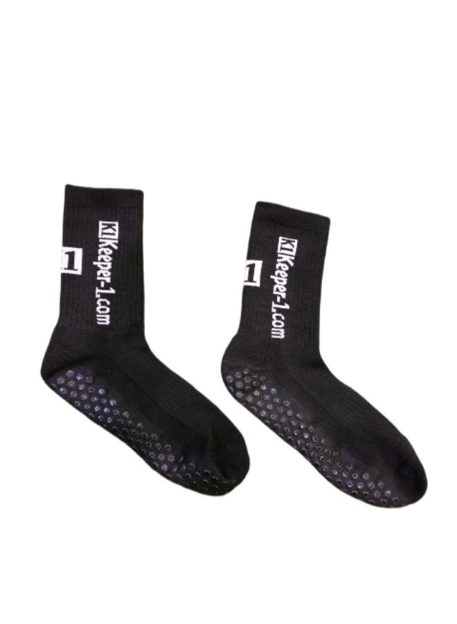 Keeper one BLACK GRIP socks for football K1 - Image 1
