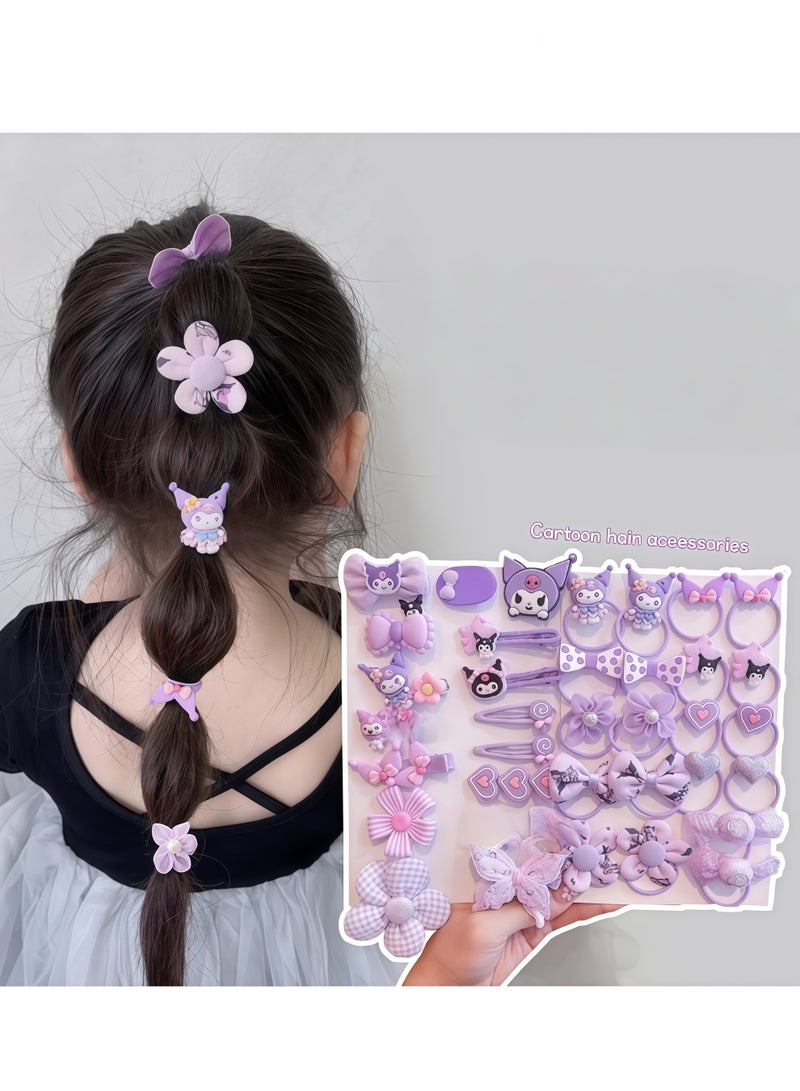 Sanrio Kuromi children's rubber band for girls does not hurt hair and has good elasticity - Image 2