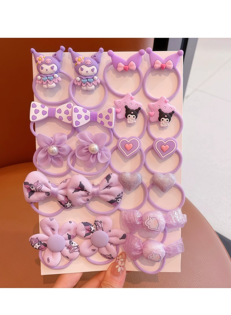 Sanrio Kuromi children's rubber band for girls does not hurt hair and has good elasticity - Image 1