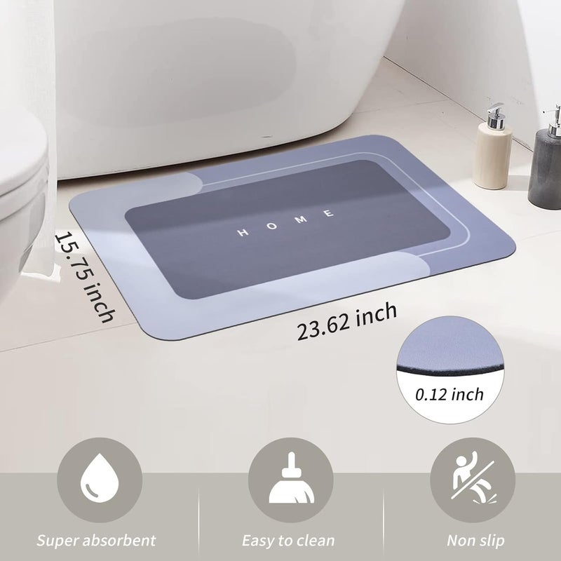 BBD kitchen shop Bathroom Square Mat Square Bathroom Mat Square Bath Mat Bathroom Carpet Cushion Mat Super Absorbent Soft Carpet Quick Dry for Home Office 380 grm - Image 3