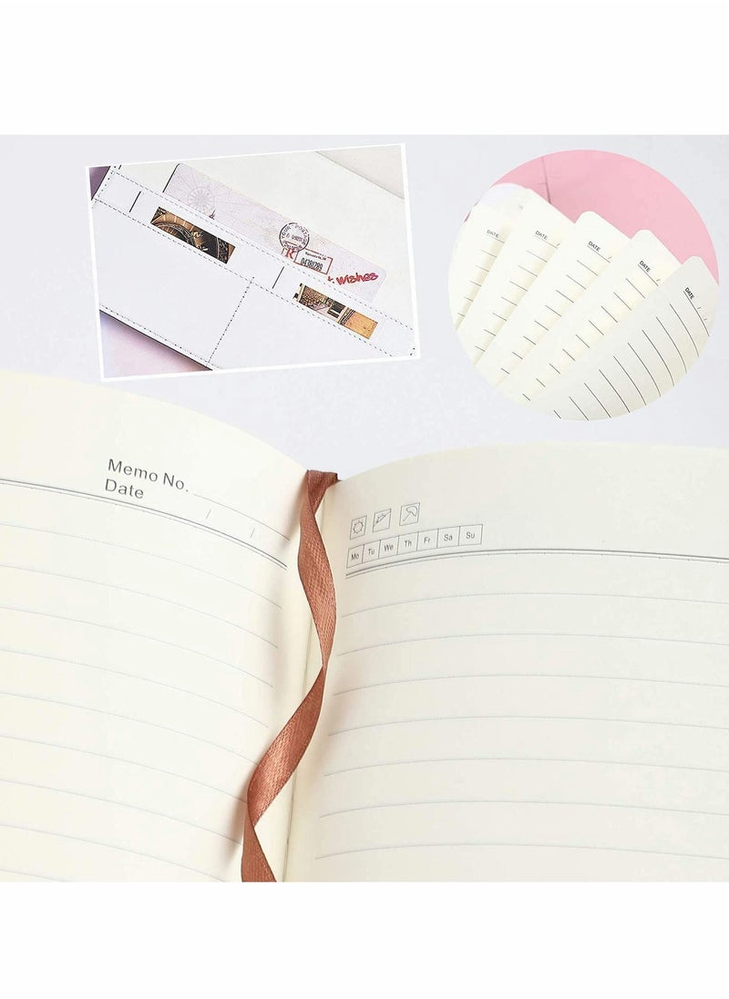 Excefore - Leather Diary with Lock, Secret Lock Journal with Exquisite Pattern Design - Image 1