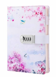 Excefore Leather Diary with Lock, Secret Lock Journal with Exquisite Pattern Design  - Image 1