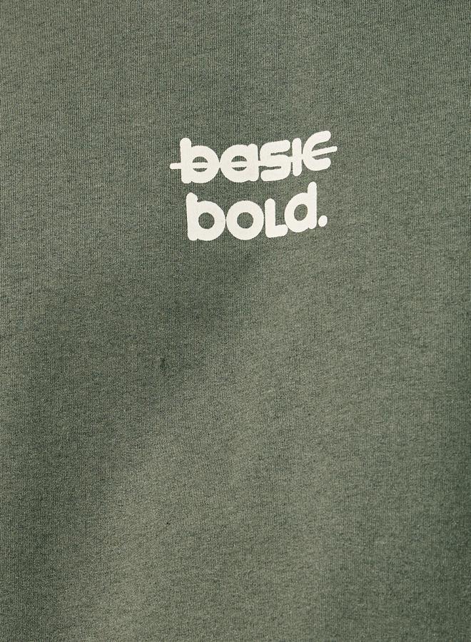 ستايلي هودي بقصة مريحة مع طبعة صغيرة - Image 3