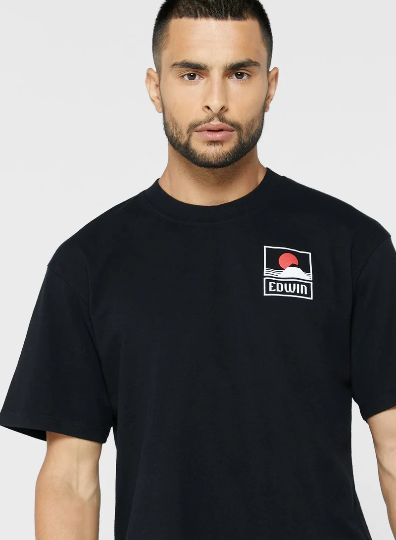 Edwin Sunset On Mt Fuji T-Shirt