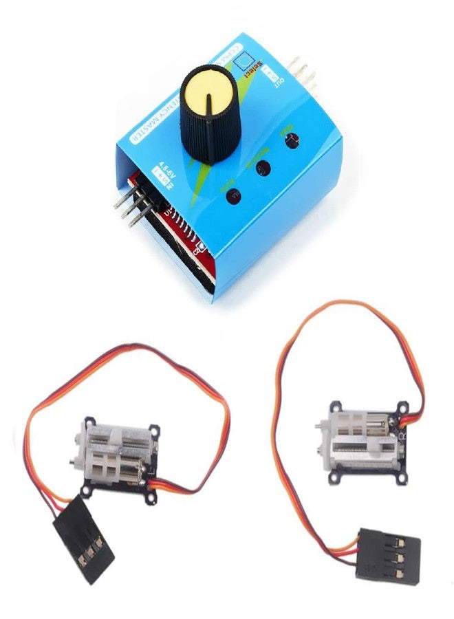 Wishiot 2pcs Tiny 1.5g servo Micro Linear Digital Servo Lightweight Mini Size for Indoor Aircraft Small RC Plane with 3CH Digital Multi Servo Tester - Image 1
