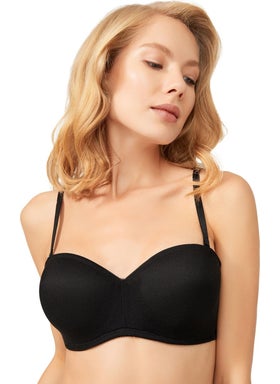 COTTONHILL Black Underwire Lotus Bra  - Image 1